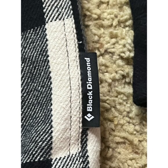 Black Diamond Men Project Lined Buffalo Plaid Button Shirt Jacket Size Large New - Picture 4 of 8